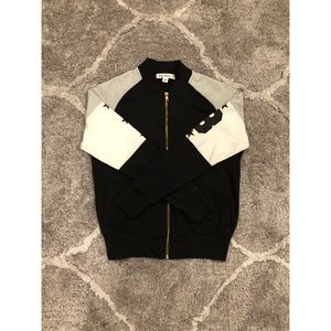 NWOT Black & White Cotton Bomber